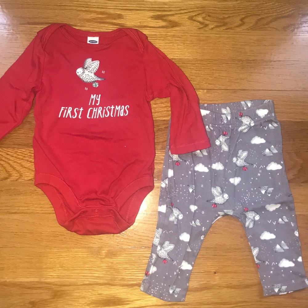 “My First Christmas” outfit
